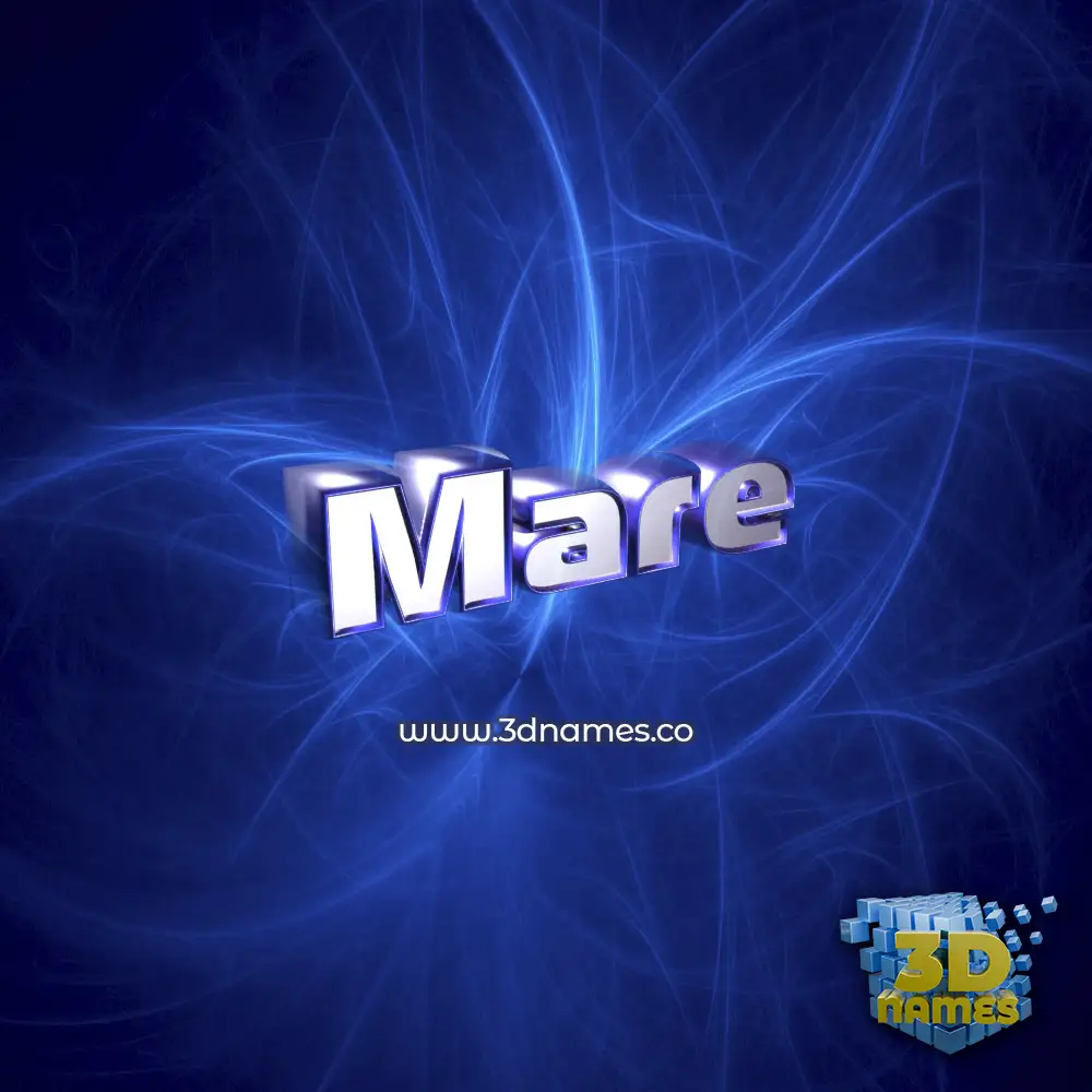 mare in Plasma style - 3D name wallpaper