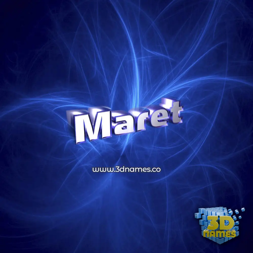 maret in Plasma style - 3D name wallpaper