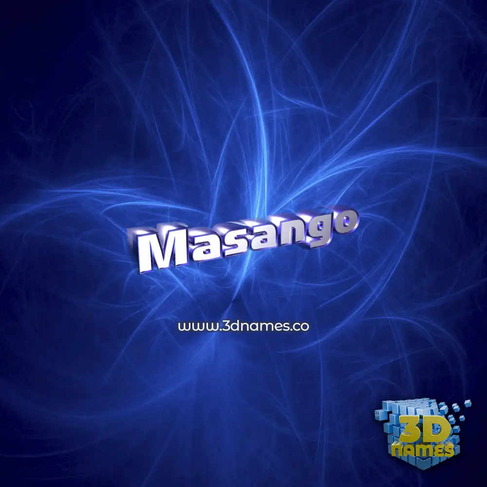 masango in Plasma style - 3D name wallpaper