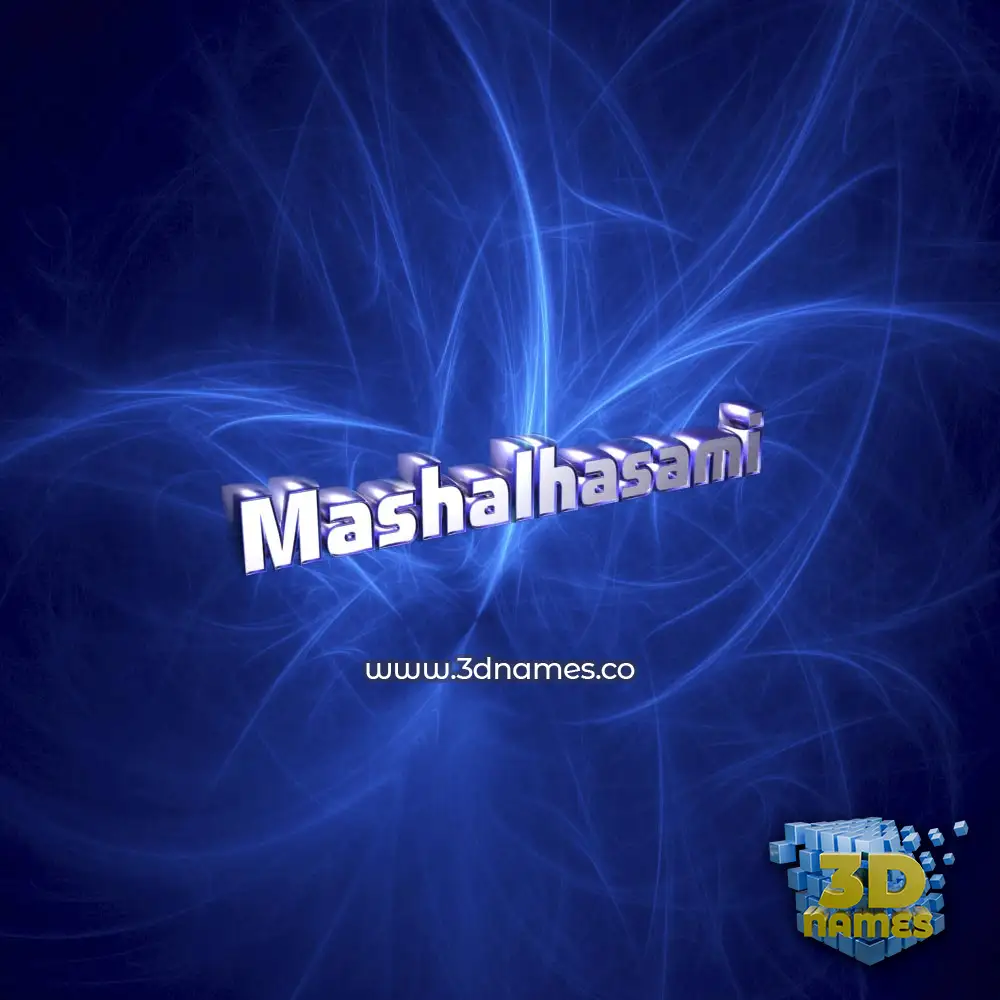 mashalhasami in Plasma style - 3D name wallpaper