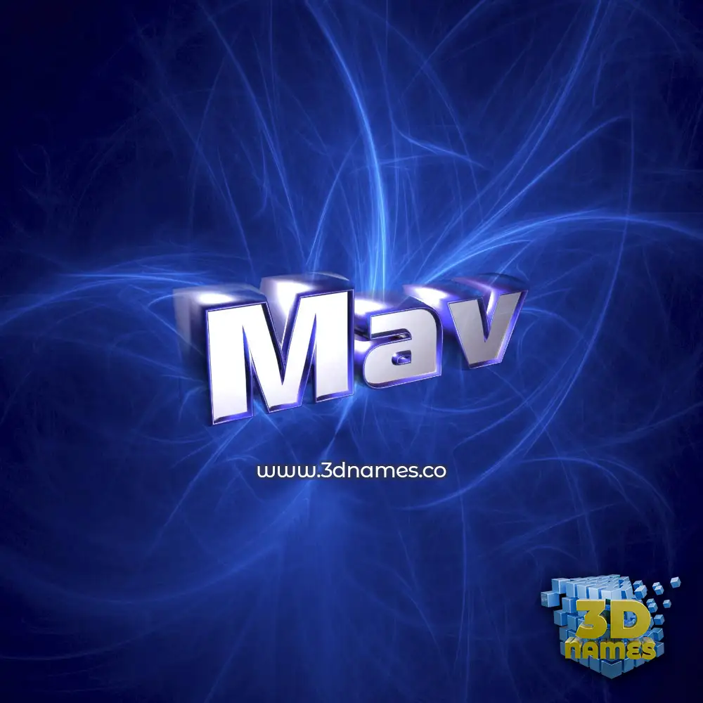 mav in Plasma style - 3D name wallpaper
