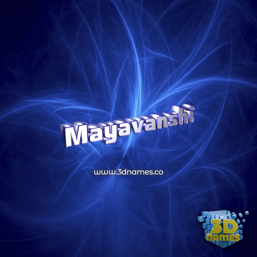 mayavanshi in Plasma style - 3D name wallpaper
