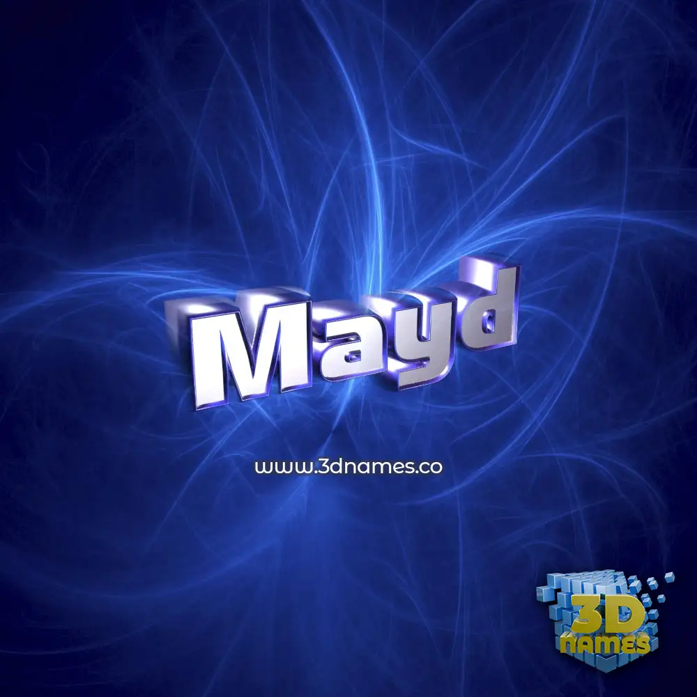 mayd in Plasma style - 3D name wallpaper