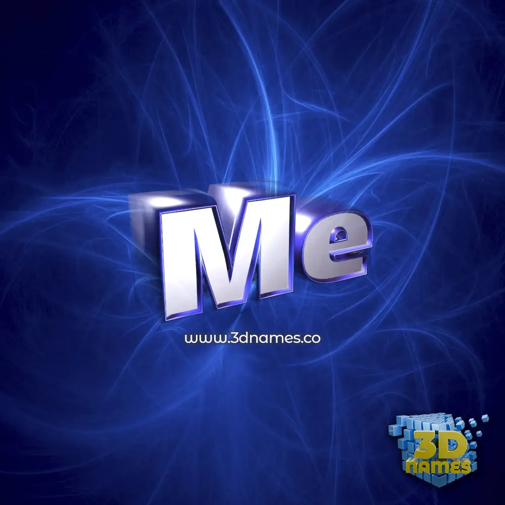 me in Plasma style - 3D name wallpaper