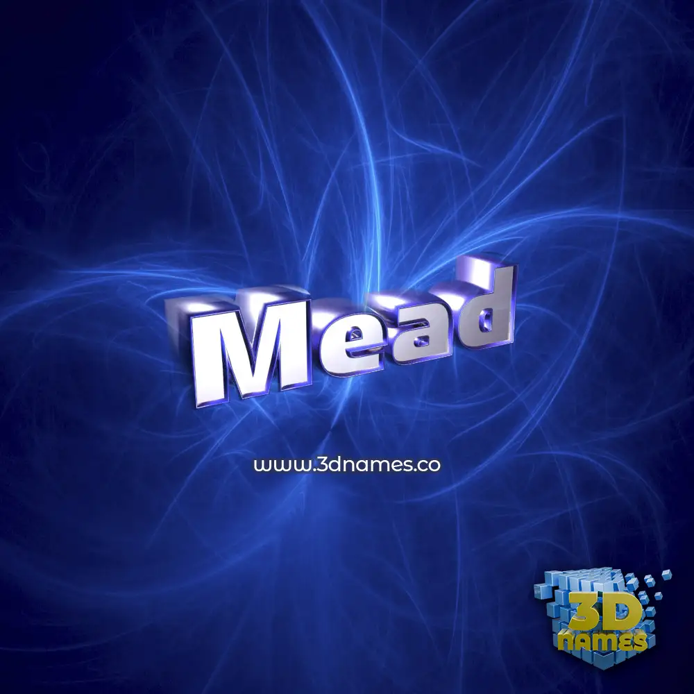 mead in Plasma style - 3D name wallpaper