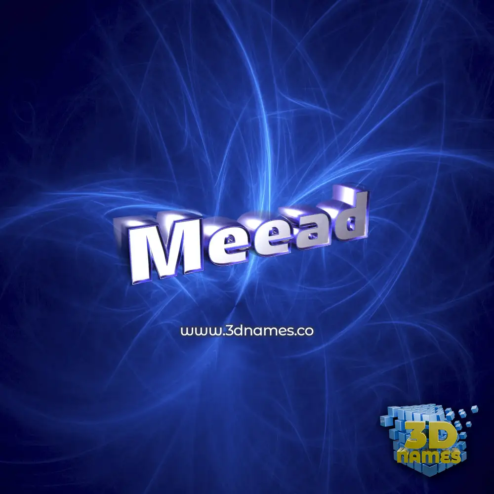 meead in Plasma style - 3D name wallpaper