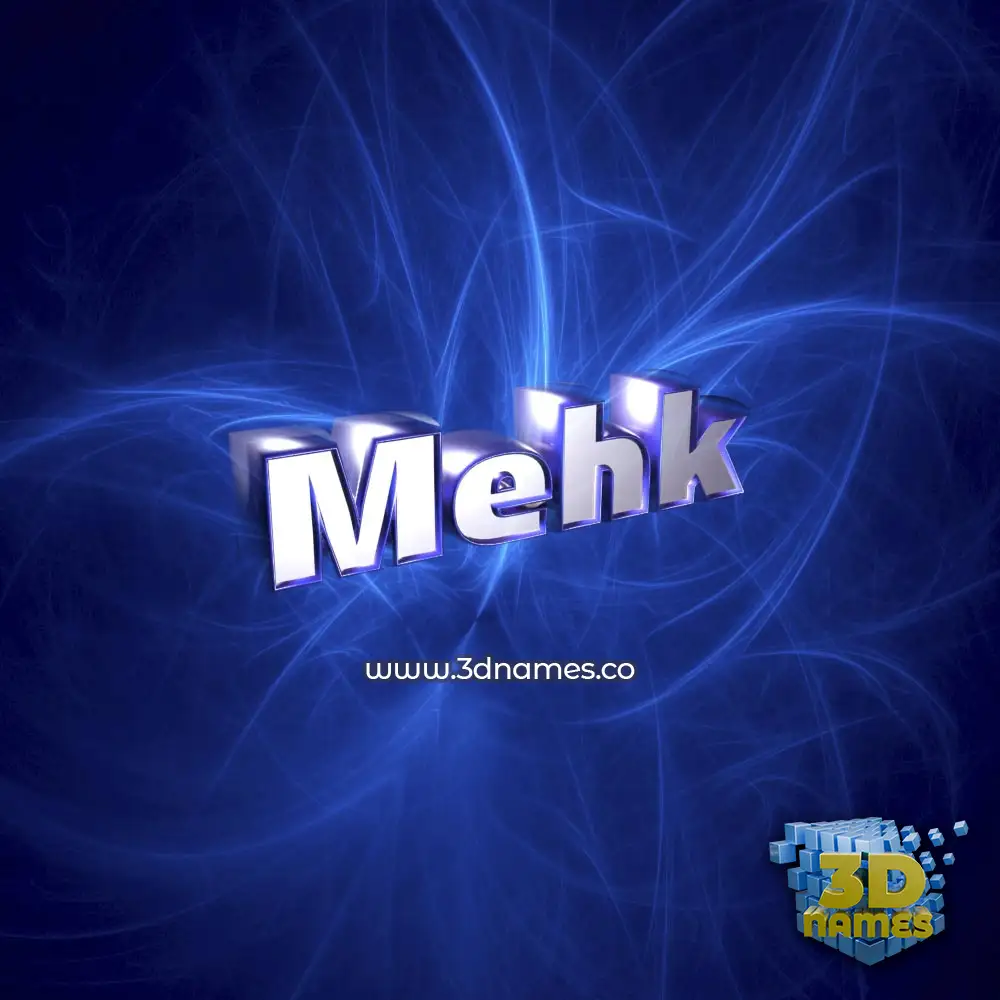 mehk in Plasma style - 3D name wallpaper