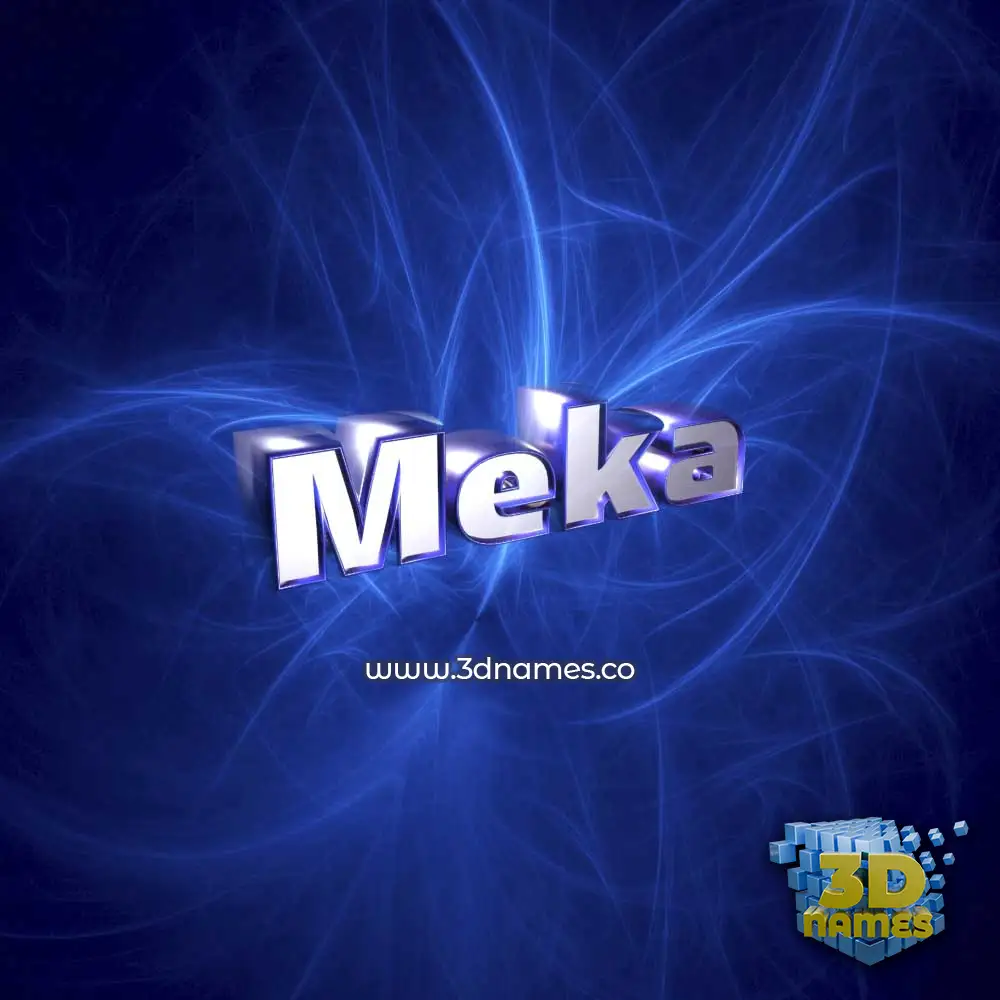 meka in Plasma style - 3D name wallpaper