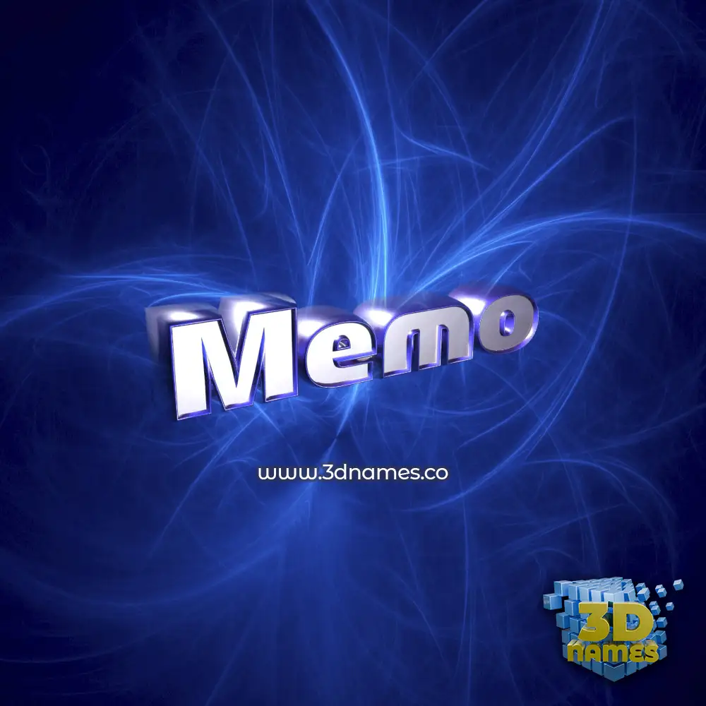 memo in Plasma style - 3D name wallpaper
