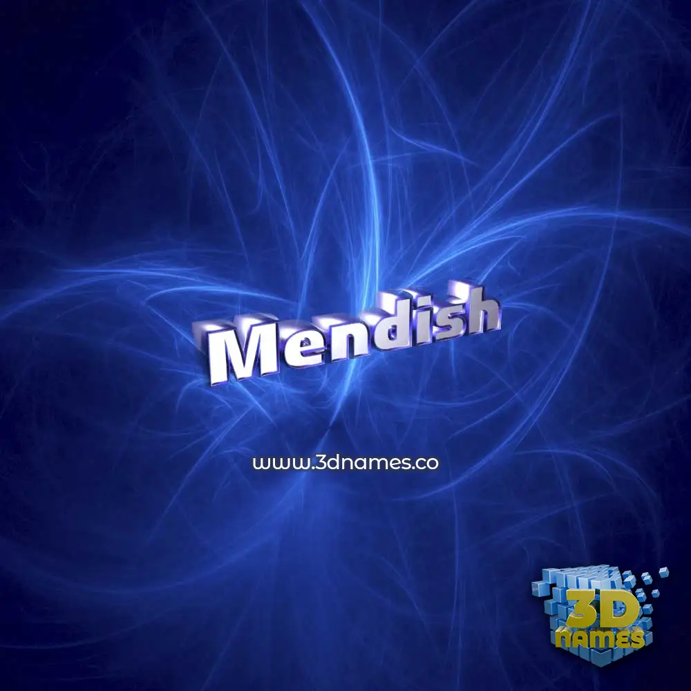 mendish in Plasma style - 3D name wallpaper