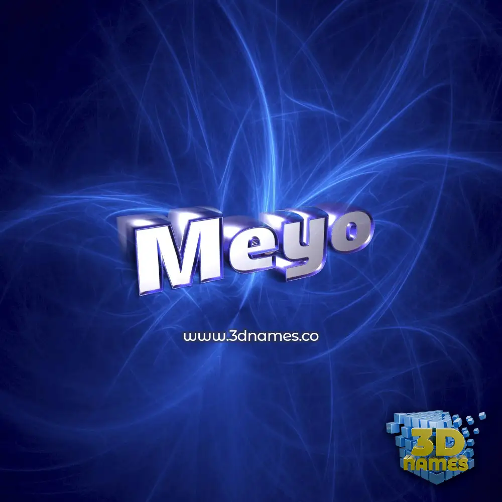 meyo in Plasma style - 3D name wallpaper