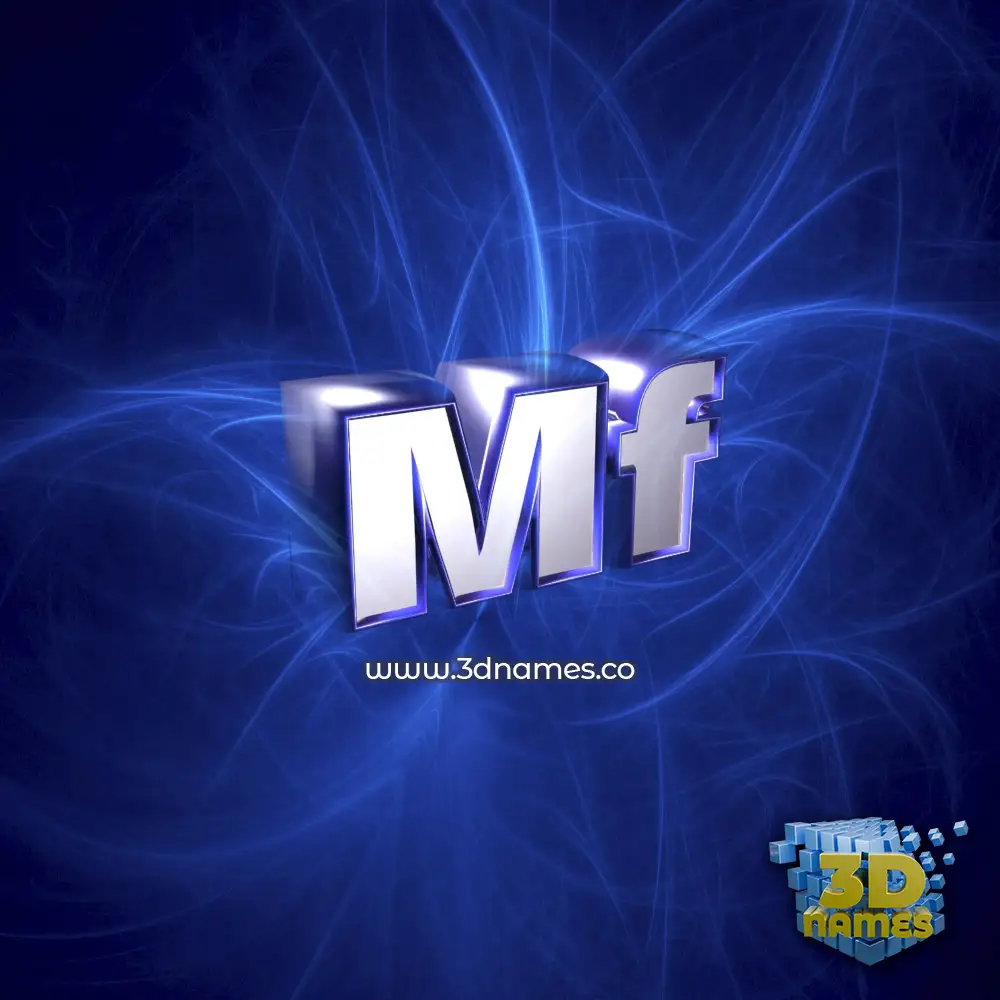 mf in Plasma style - 3D name wallpaper