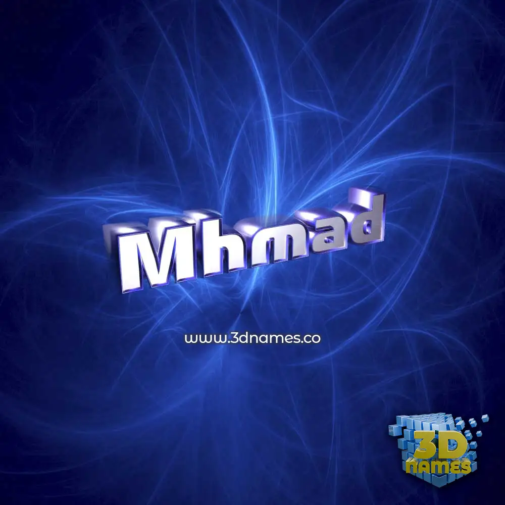 mhmad in Plasma style - 3D name wallpaper
