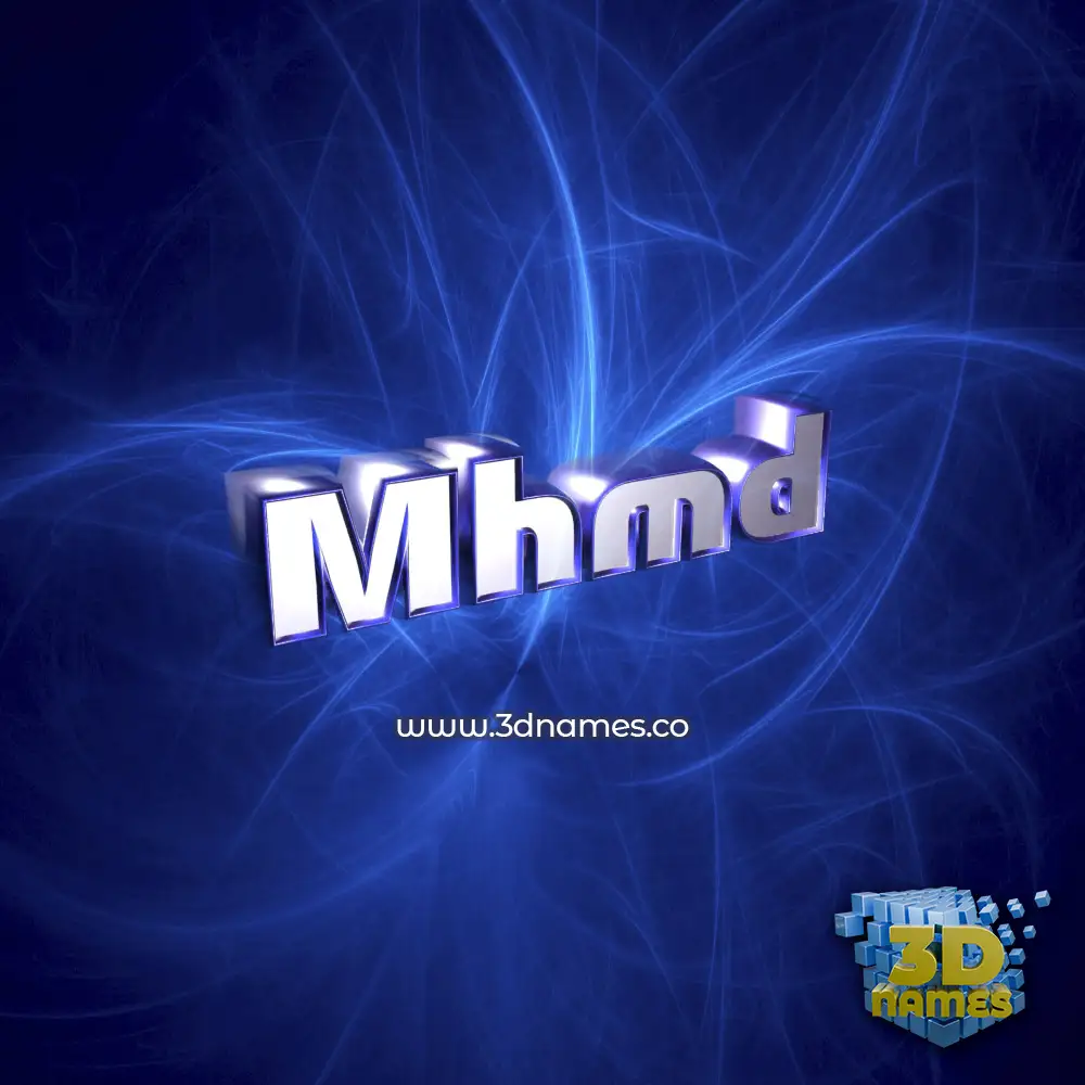mhmd in Plasma style - 3D name wallpaper