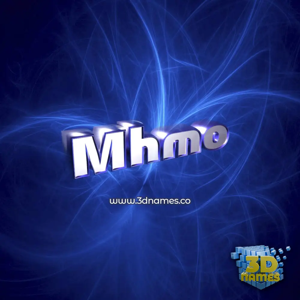 mhmo in Plasma style - 3D name wallpaper