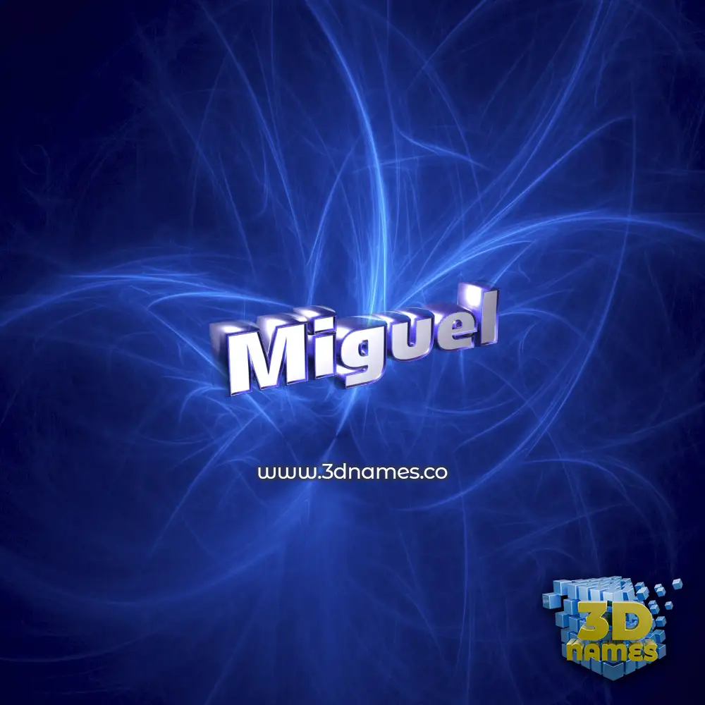 miguel in Plasma style - 3D name wallpaper