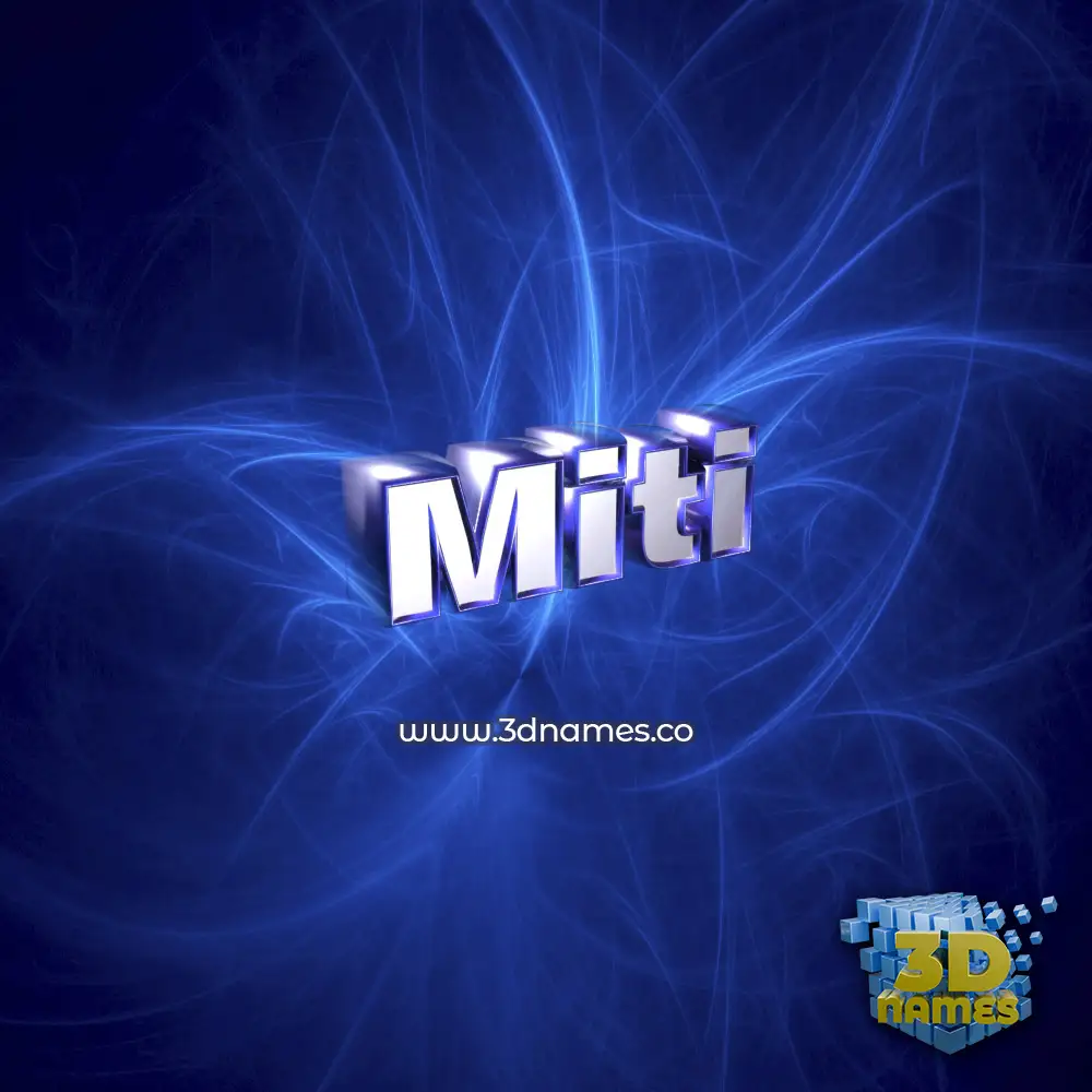 miti in Plasma style - 3D name wallpaper