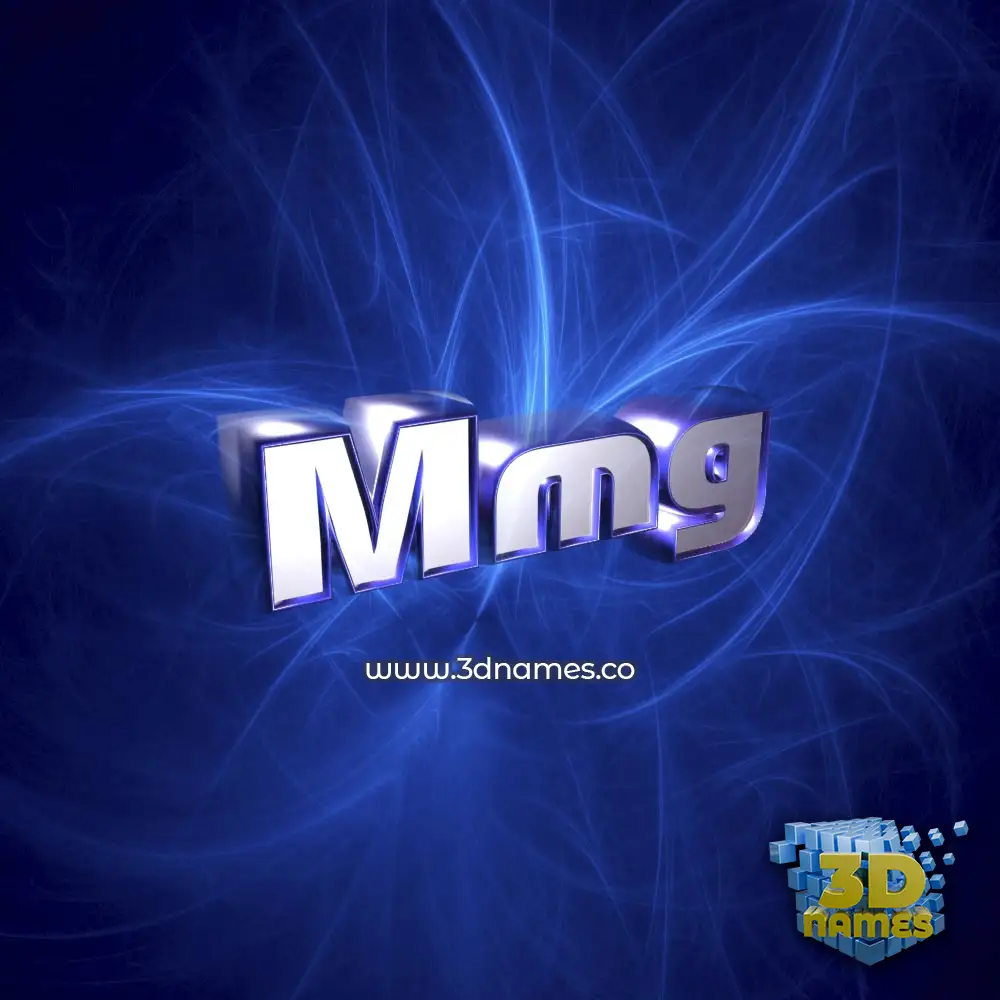 mmg in Plasma style - 3D name wallpaper