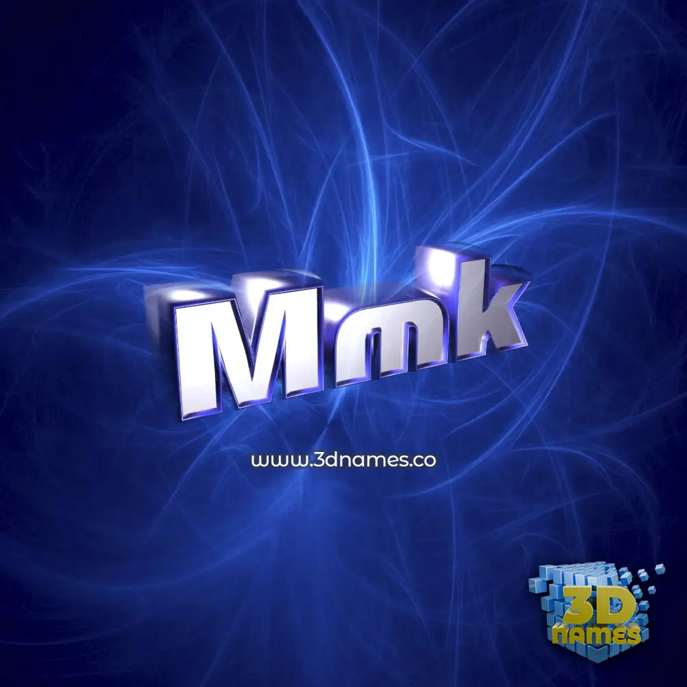 mmk in Plasma style - 3D name wallpaper