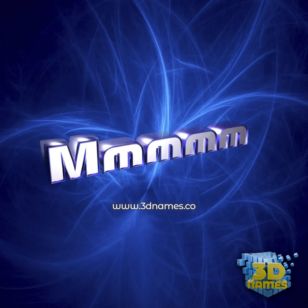 mmmmm in Plasma style - 3D name wallpaper