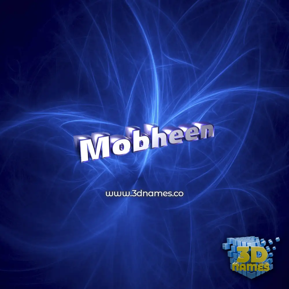 mobheen in Plasma style - 3D name wallpaper