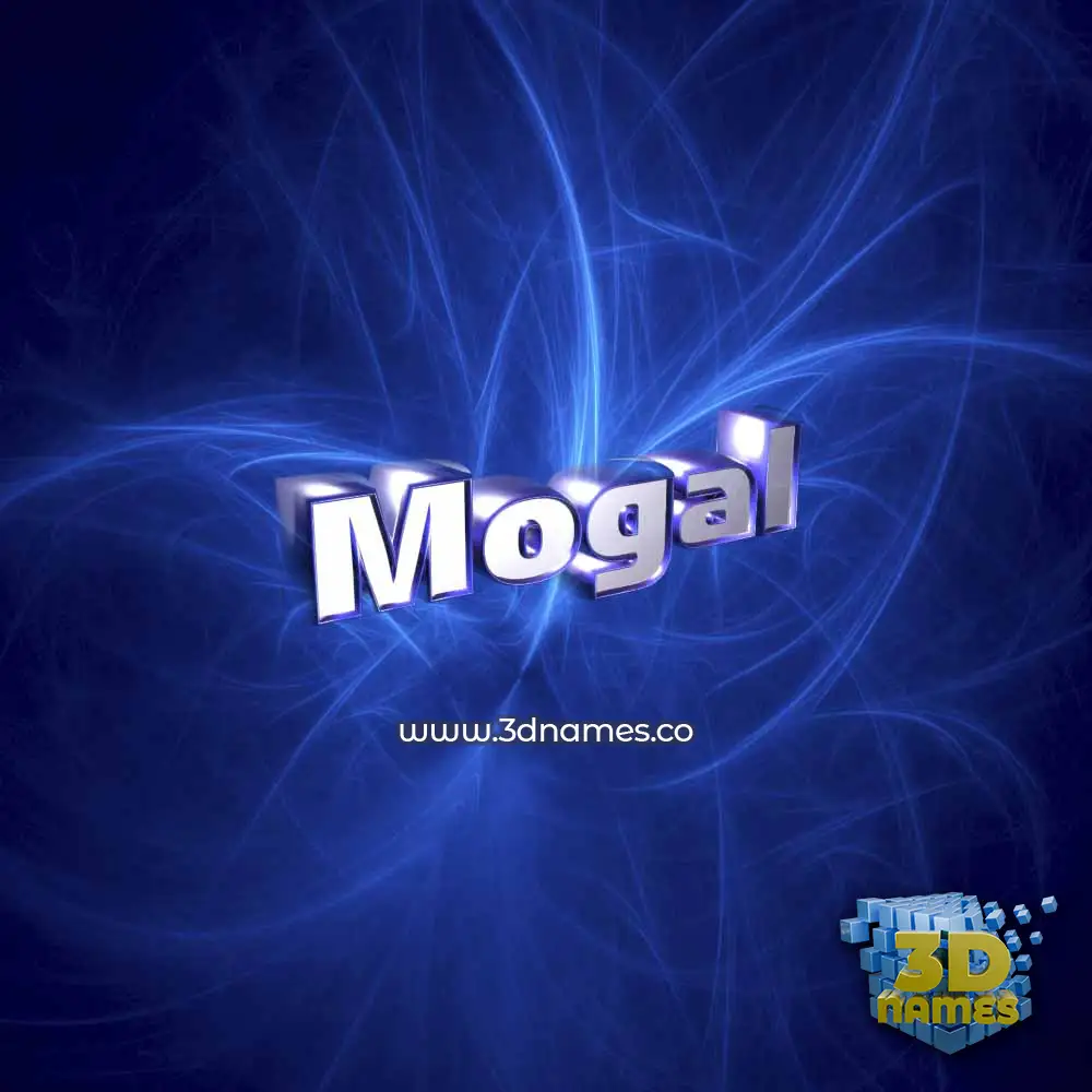 mogal in Plasma style - 3D name wallpaper