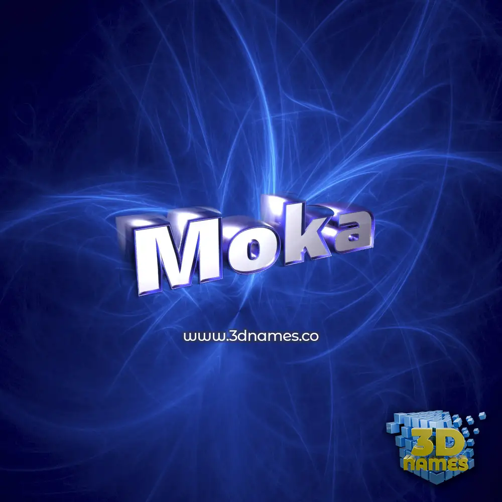 moka in Plasma style - 3D name wallpaper