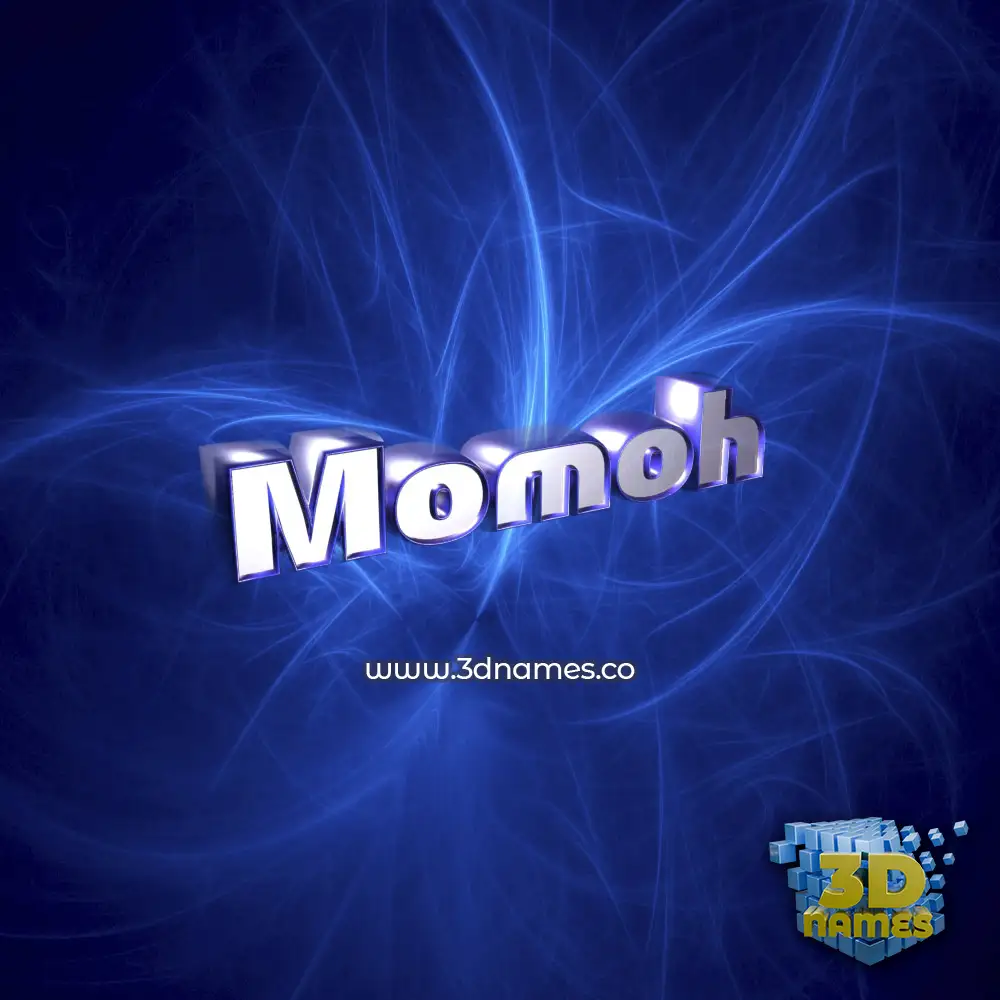 momoh in Plasma style - 3D name wallpaper