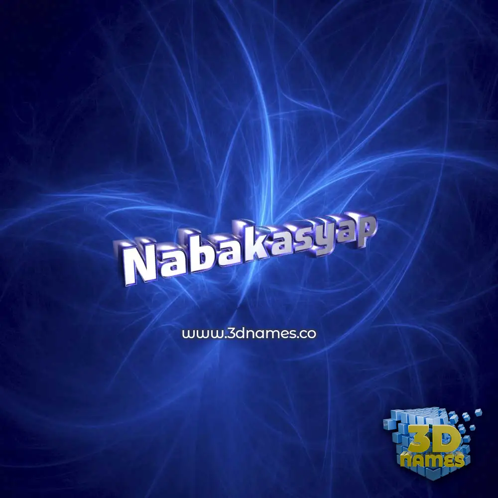 nabakasyap in Plasma style - 3D name wallpaper