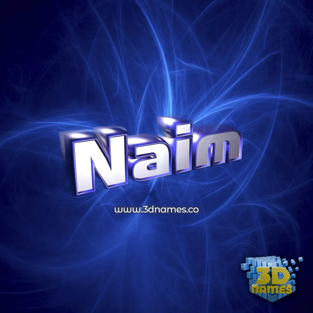 naim in Plasma style - 3D name wallpaper