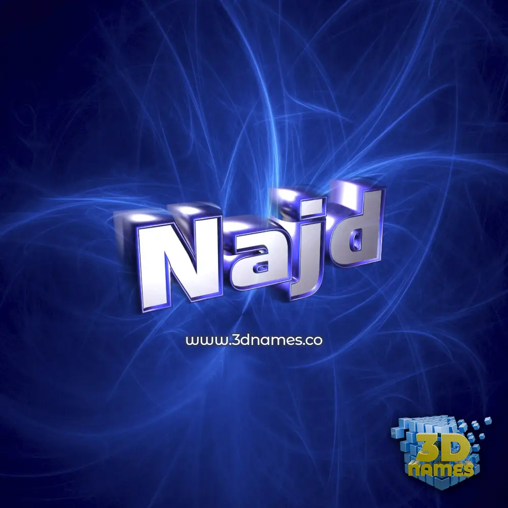 najd in Plasma style - 3D name wallpaper