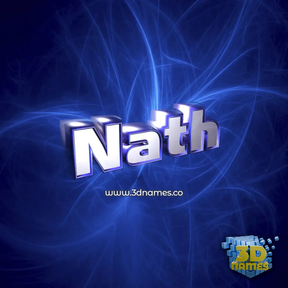 nath in Plasma style - 3D name wallpaper