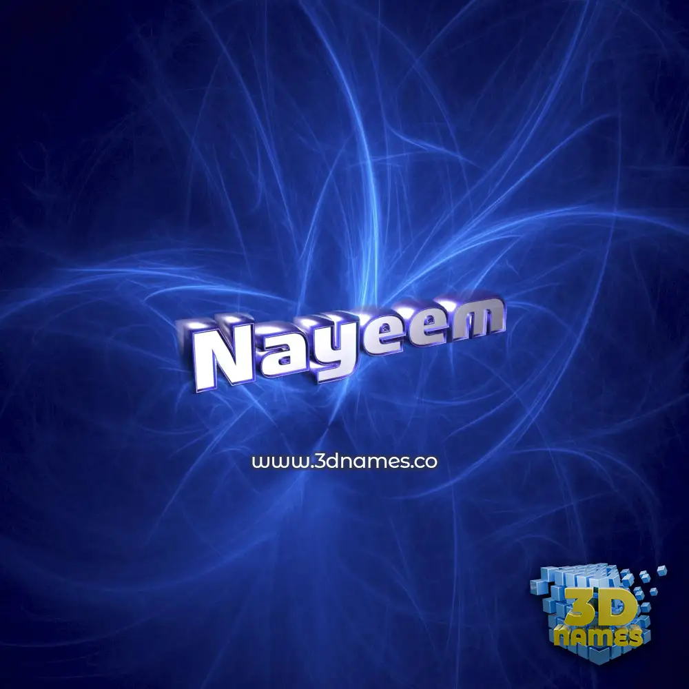 nayeem in Plasma style - 3D name wallpaper