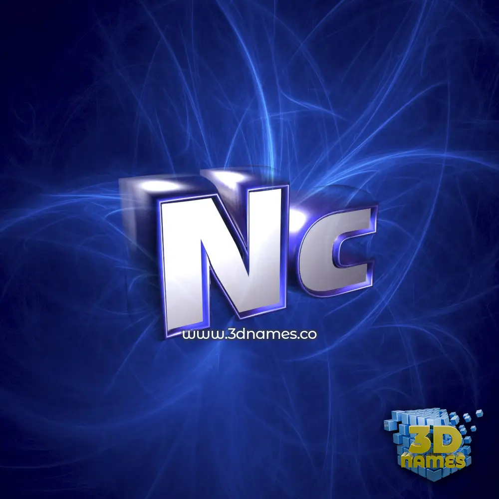 nc in Plasma style - 3D name wallpaper