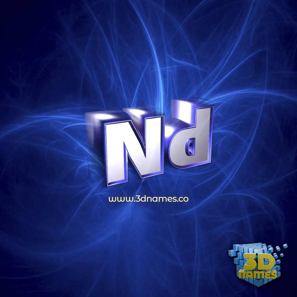 nd in Plasma style - 3D name wallpaper