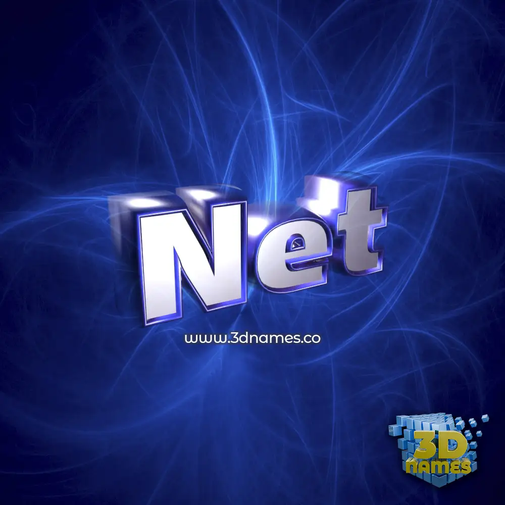 net in Plasma style - 3D name wallpaper