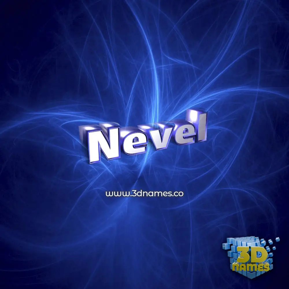 nevel in Plasma style - 3D name wallpaper