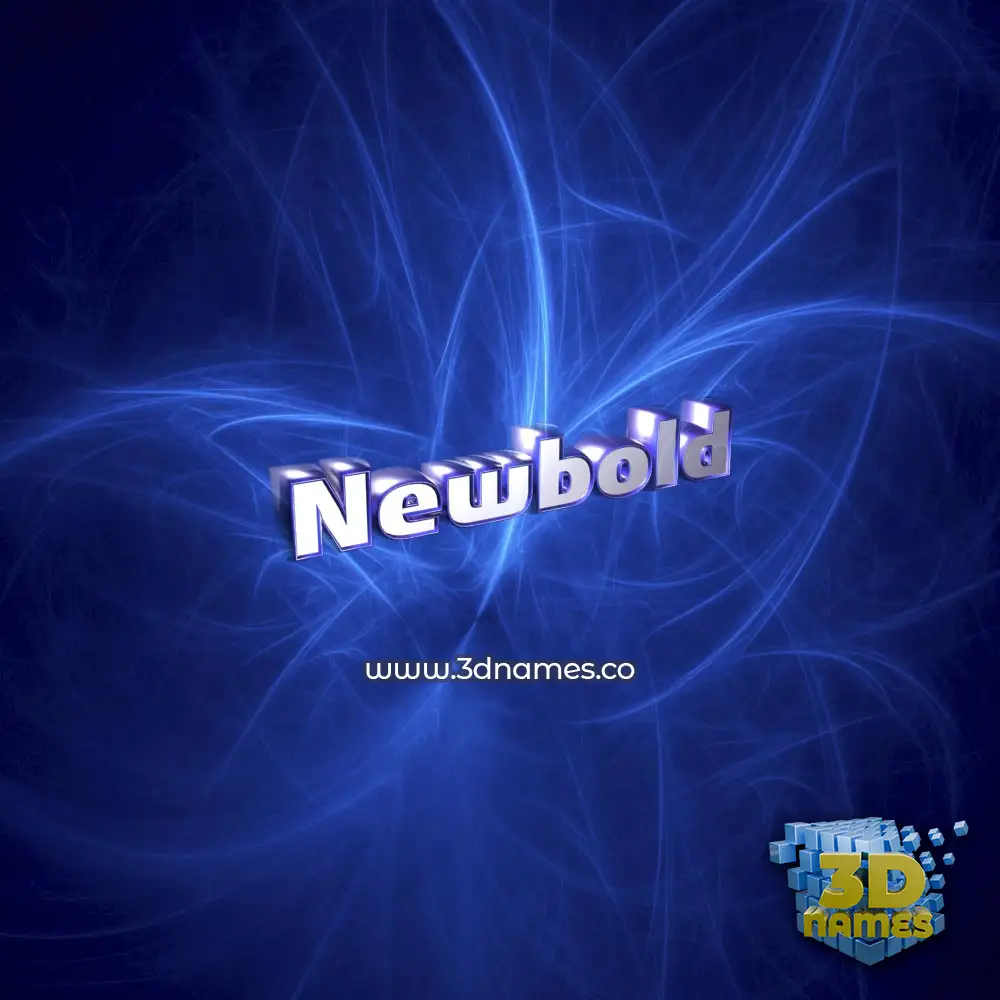 newbold in Plasma style - 3D name wallpaper