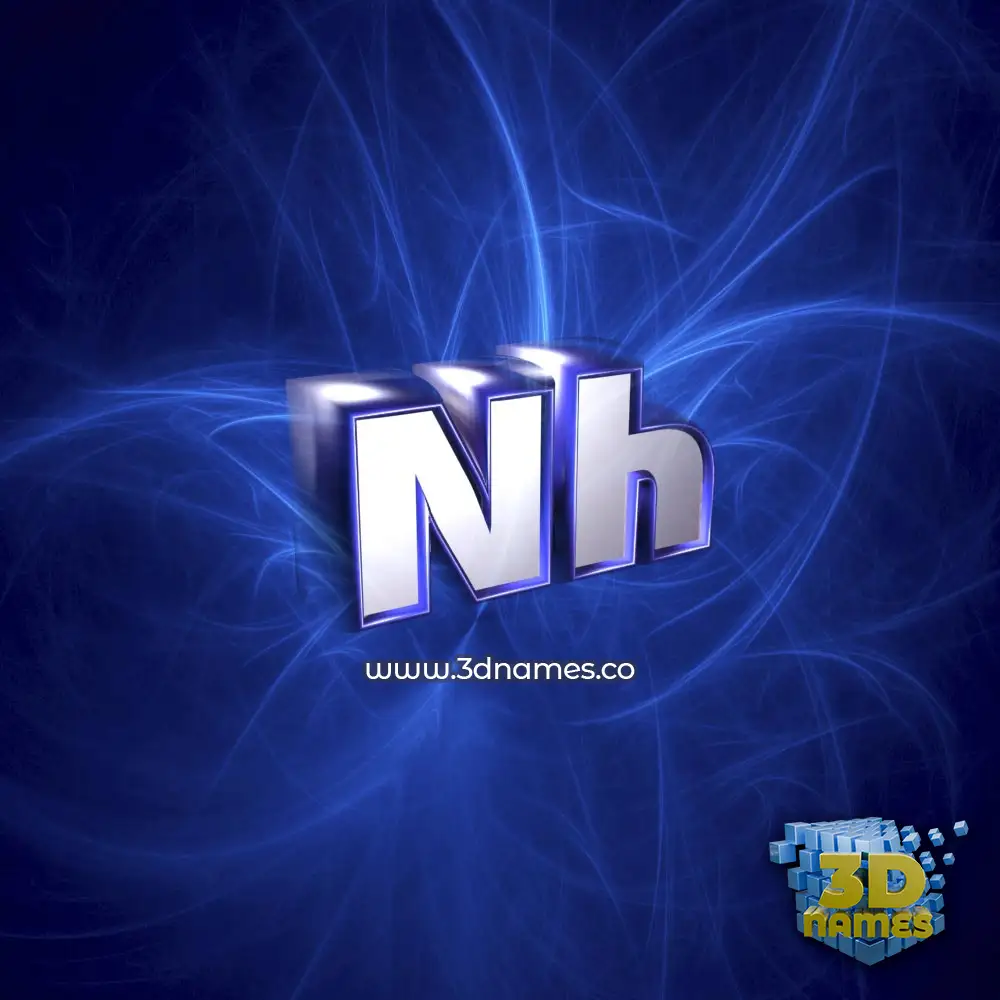 nh in Plasma style - 3D name wallpaper