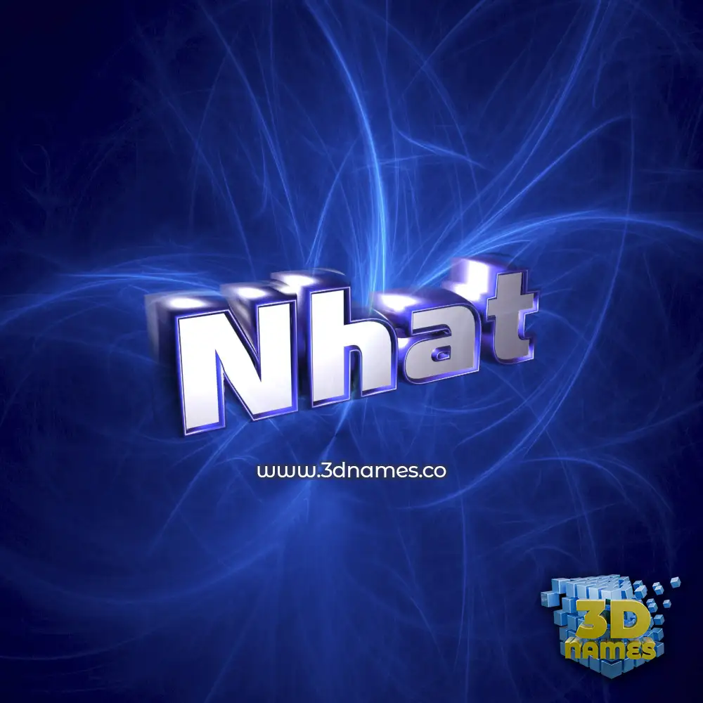 nhat in Plasma style - 3D name wallpaper