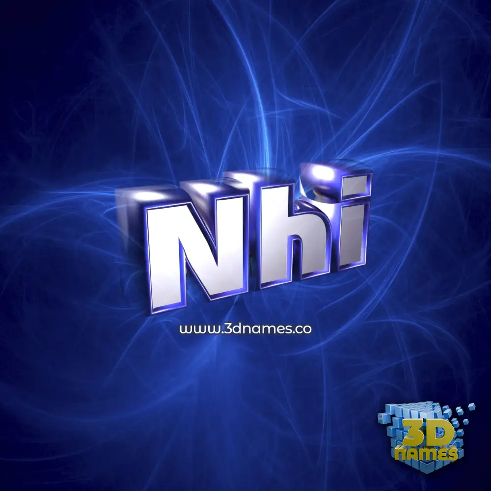 nhi in Plasma style - 3D name wallpaper