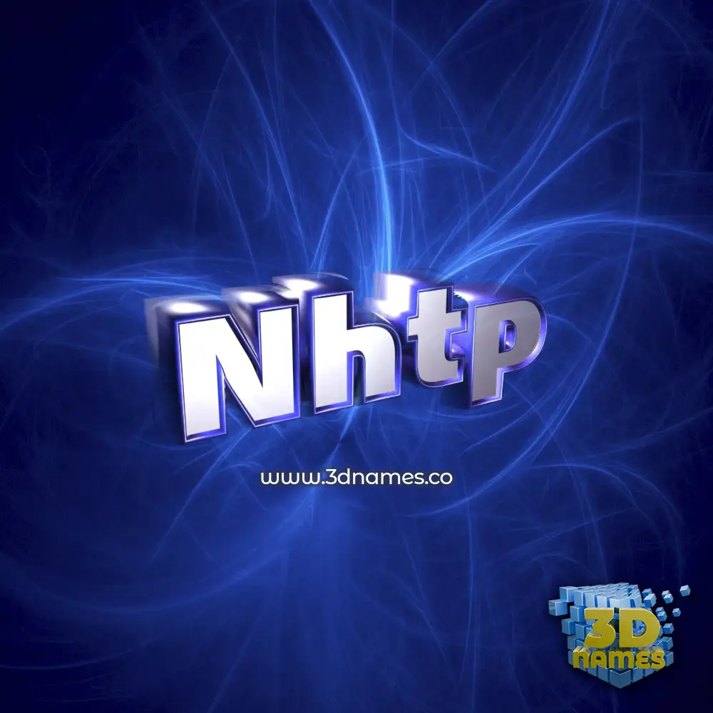 nhtp in Plasma style - 3D name wallpaper