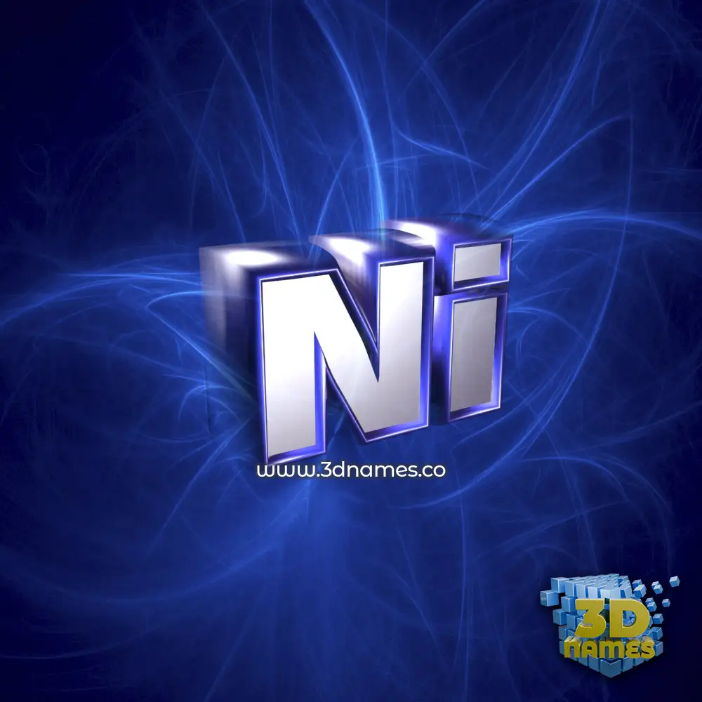 ni in Plasma style - 3D name wallpaper