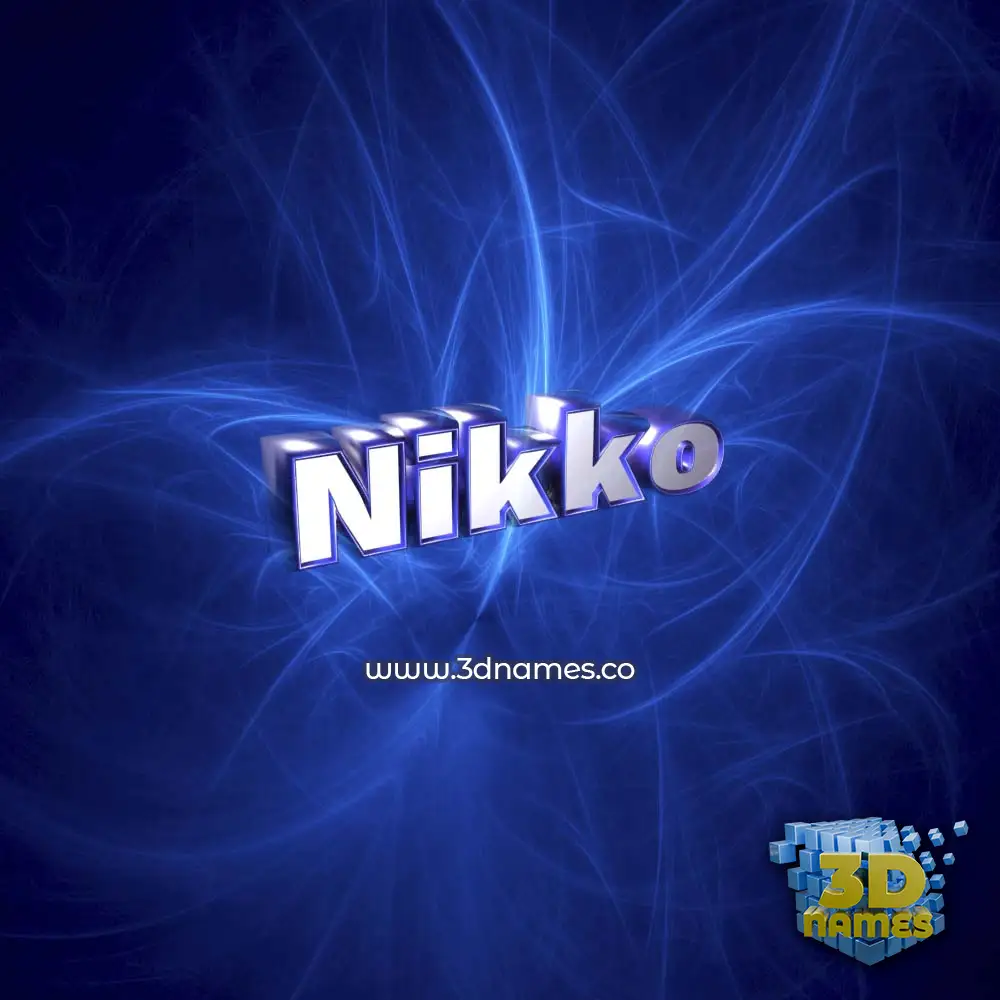 nikko in Plasma style - 3D name wallpaper