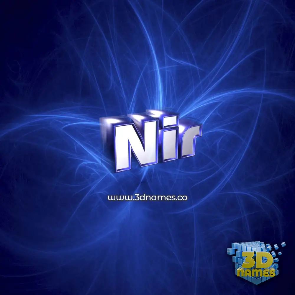 nir in Plasma style - 3D name wallpaper