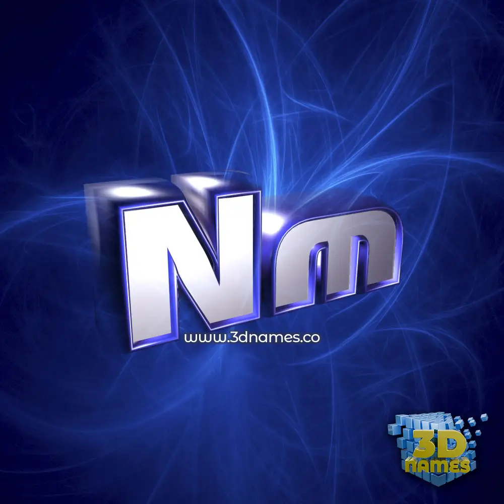nm in Plasma style - 3D name wallpaper