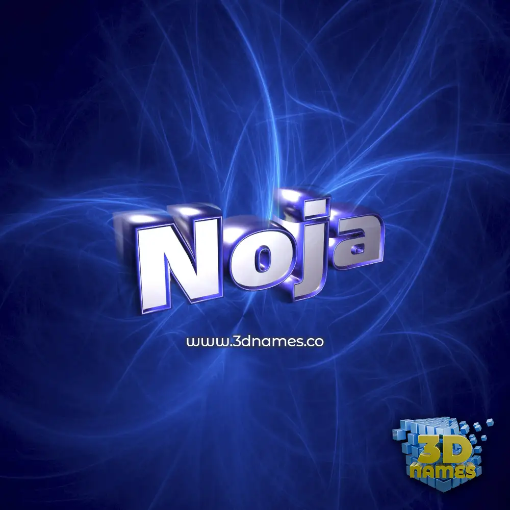 noja in Plasma style - 3D name wallpaper