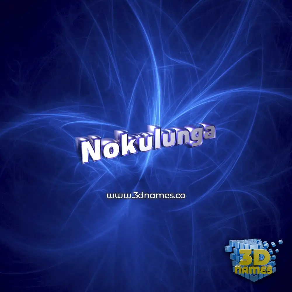 nokulunga in Plasma style - 3D name wallpaper