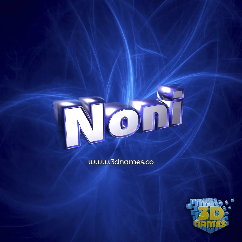 noni in Plasma style - 3D name wallpaper