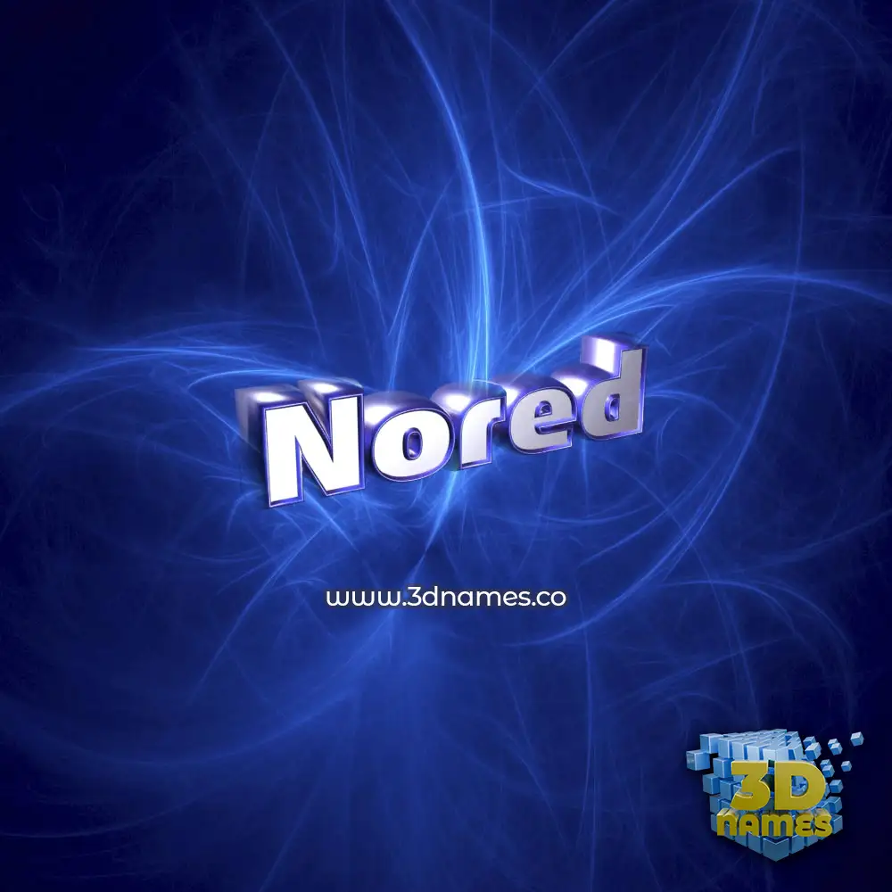 nored in Plasma style - 3D name wallpaper